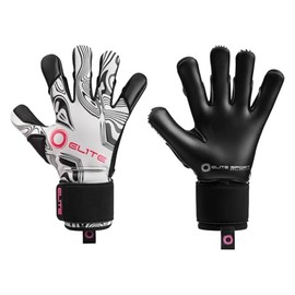 Elite Sport Nobre Art B Goalkeeper Soccer Gloves (White/Black/Pink, 10)
