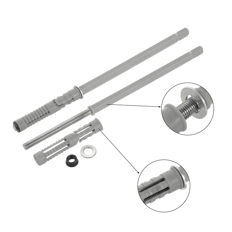 sourcing map 8 Pcs Floating Shelf Brackets, Metal Hidden Shelf
