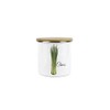 Purely Home Chives Herbs Mini Storage Canister - White Classic