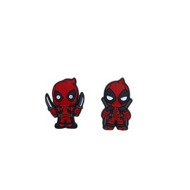 ONDEMAND GLOBAL Super Hero Shoe Charms for Crocs | Personalize with Colorful Animated Cartoon Shoe Charms for Crocs (Deadpool, Small)