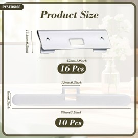 26Pcs Vertical Blind Repair Vane Savers, Metal & Plastic Vertical Blind Repair Tabs, Vertical Blind Replacement Slats Louver Replacement Parts for Repairing Vertical Window Blinds Slats