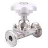 DERNORD Sanitary Diaphragm Valve Silicone Seal Stainless Steel 316L, 1.5”