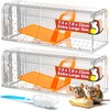 TAKRINK Live Mouse Trap, Set of 2, Animal-Friendly Mouse Trap,