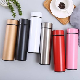 17oz Stainless Steel Water Bottle, Thermoses for Sports, Travel, and School,Leak Proof, Keeps Drinks Hot and Cold for Coffee, Tea, Water (Black)