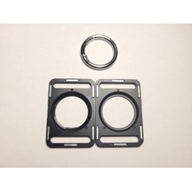 Aluminum 2 Piece Airtag Case (Black)