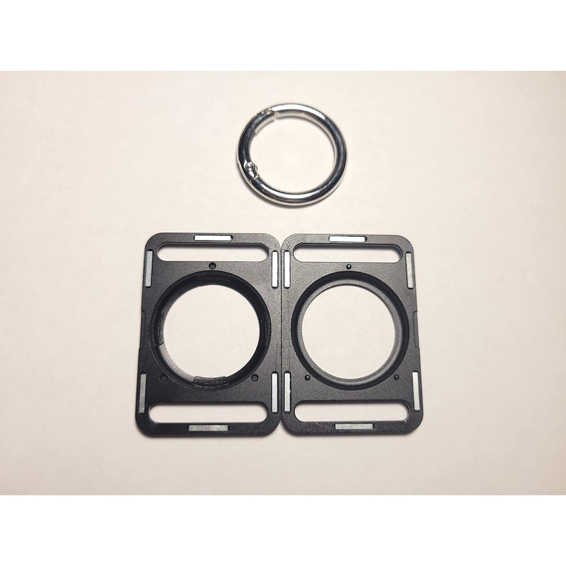 Aluminum 2 Piece Airtag Case (Black)