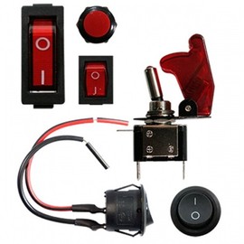 Car Switch Collection Round Switch Black / 자동차 스위치 모음 원형스위치 블랙