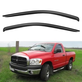 Window Visors Rain Guards Shield for 2002-2008 Dodge Ram 1500 Regular Cab, Window Wind Deflectors Vent Shades for 2003-2009 Ram 2500 3500 Standard Cab
