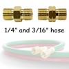 Uenede Welding Hose Extension Coupler, 9/16"-18 LH&RH for Oxygen Acetylene