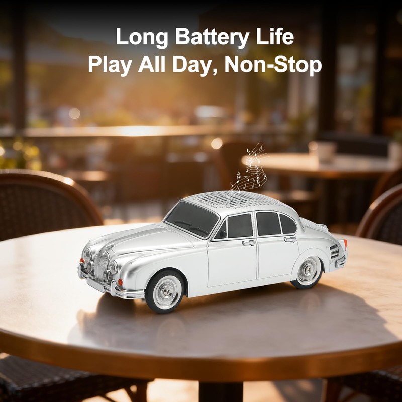 WSTER WS-596 Retro Sedan Bluetooth Car Replica Speaker – Portable