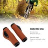Artificial Leather Bicycle Grips Liquid Silicone Palm Pad Shock Absorption