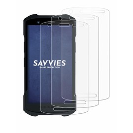 Savvies 6 Pack Screen Protector compatible with Zebra TC21/ TC26 Protection Film Clear