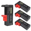 UMLIFE 4PACK Battery Tester, Universal Battery Checker Small Battery Testers