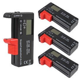 UMLIFE 4PACK Battery Tester, Universal Battery Checker Small Battery Testers for AAA AA C D 9V 1.5V Button Cell Household Batteries （Model：BT-168 PRO）