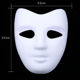 Meipro Paper Pulp Mask Blank White for Hand-Painting Creative Free Design