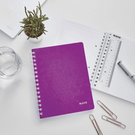 Leitz WOW College Pad in A4 Format, Purple A5