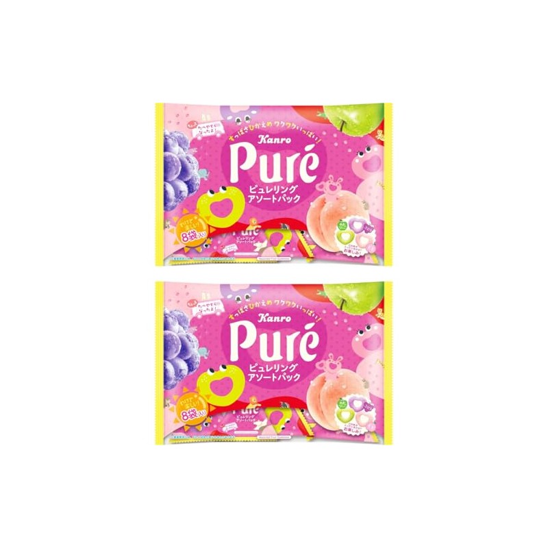 Japanese Gummy Candy Pure Gummy Ring Assortment Pack 3.59oz(102g) Set