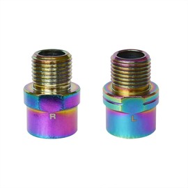 Pirhosigma Bicycle Pedal Extender Bike Pedal Spacer Extension Chromium Molybdenum Steel 9/16 inch For MTB Mountain Road Bike Road Bicycle 1 Pair Colorful