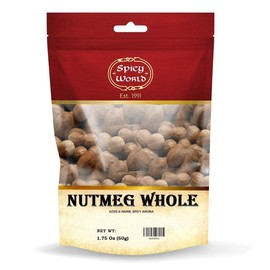 Spicy World Whole Nutmeg Indian Spice, 3.5 Ounce