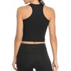 Porvike Sports Crop Tank Tops for Women Cropped Athletic Yoga