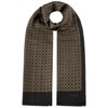 Stetson Allover Dots Wool Scarf Men's with Fringes Autumn Winter