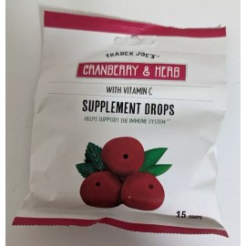 Trader Joe's Cranberry & Herb Supplement Drops With Vitamin C 15 Drops