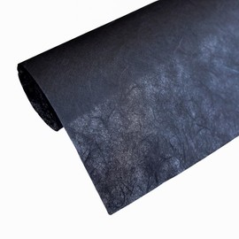 50 hojas de papel A5 de fibra natural de morera, papel de seda artístico Washi, diseño de papel artesanal, suministros de origami, fabricación de tarjetas, 21 x 14,8 cm. (Negro, A5)