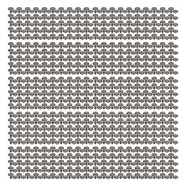 500 Sets Leather Rivets 8x8mm Electroplating Process High Hardness Iron DIY Double Sided Rivets for Hat Clothing Gray