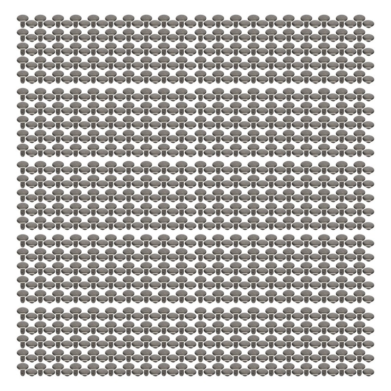 500 Sets Leather Rivets 8x8mm Electroplating Process High Hardness Iron