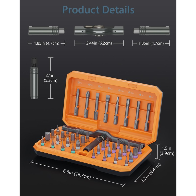 Upgraded 42 in 1 Magnetic Screwdriver Set, Ankilo DIY Ratchet