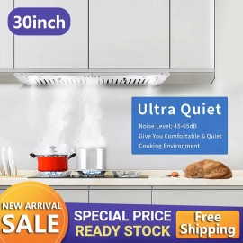 Joeaonz 30 in Built-in Range Hood Insert Vent 800CFM Stainless Steel 3-Speed Cooking Fan