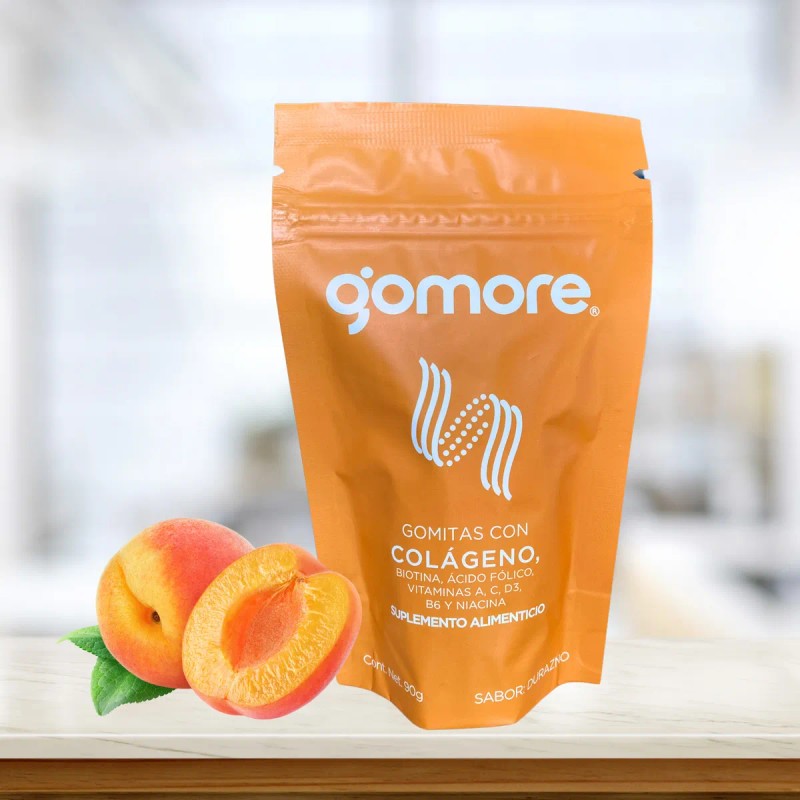 Gomore Colágeno Gomitas Biotina, Ácido Fólico, Vitaminas 90g