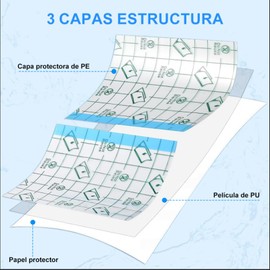20 Piezas Vendaje para Tatuaje Impermeable, Parches para Tatuajes, No Necesita Cortes, Fuerte Viscosidad, se Puede Utilizar para Tratamientos Médicos, Heridas y Duchas(10cm*15cm, 20PCS)