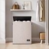 SOLEDI Large Double Laundry Hamper with Lid, Collapsible Clothes Hamper