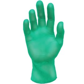 Synthetic Stretch Disposable Vinyl-Blend Gloves, Powder-Free, Non-Sterile, Latex-Free, Aloe Infused, Green Colour, 100 Pack (Large)