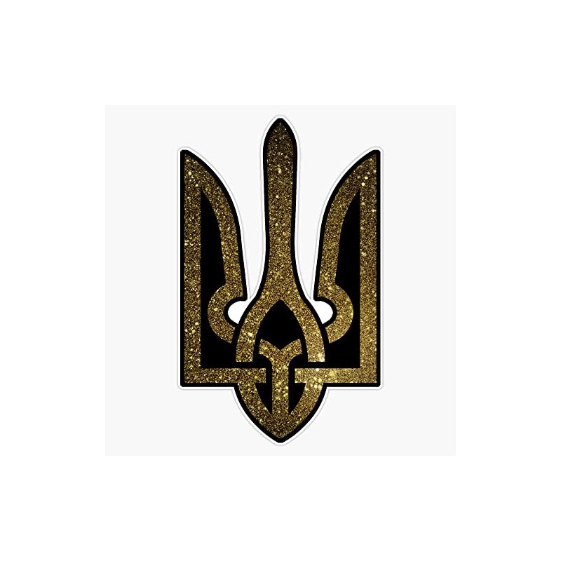 Ukraine Golden Trident I Support Ukraine Ukraine Strong Bumper Sticker