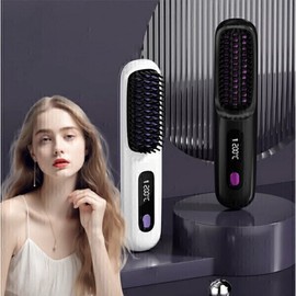 Wireless Tail Pin + 2 Clip Pins Gift Comb Iron Styler Straightener / 무선 꼬리핀+집게핀2P증정 빗고데기 스타일러 매직기