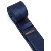 HISDERN Tie Men's Slim Ties for Men Solid Silk Tie