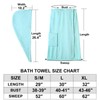 Knuffnee Women Wrap Towel Shower Spa Wraps Terry Cloth Bathrobe