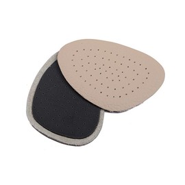 Soft Latex Leather Half Insoles, Comfortable Discreet Absorbs Moisture Prevent Odor, Firmer Than Gel, Prevents Rubbing & Blisters in Heels (2)