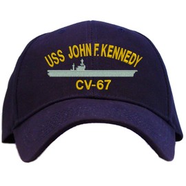 USS John F. Kennedy CV-67 Embroidered Baseball Cap - Navy