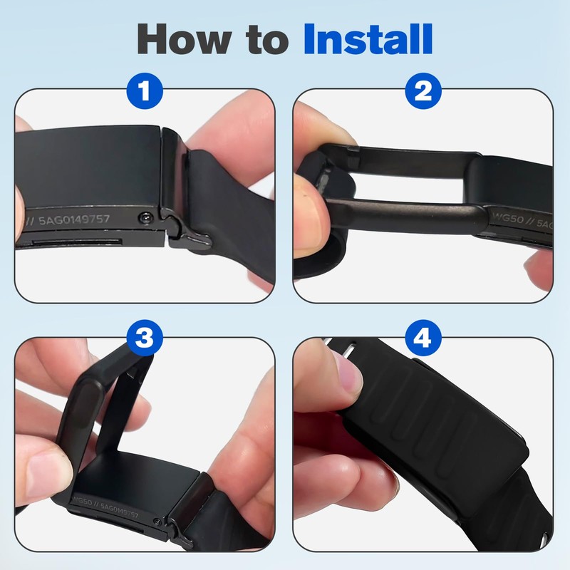 Zeeflufun Silicone Sport Bands Compatible with Whoop 5.0 One/Peak/Life Band