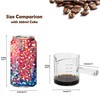 Steviieden Glass Espresso Cup 6 OZ, Double Shots Measuring Cup