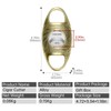 Cigar Cutter Double Sharp Blade Carving Cutter for Straight Cut