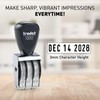 Trodat Manual Date Stamp, 12 Year, 3mm Character Size, English,