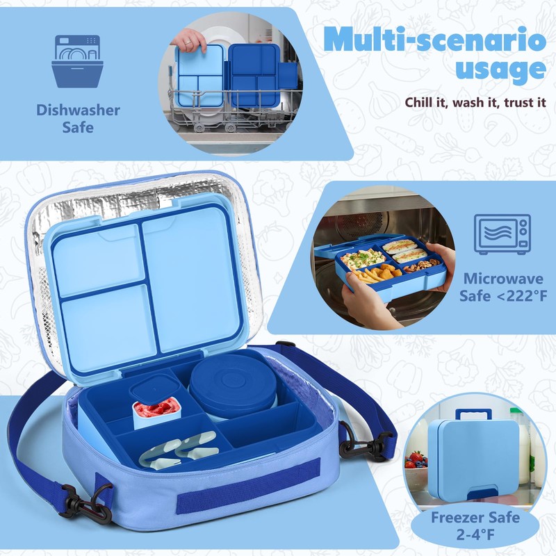WyfKyd Bento Lunch Box Set with Soup Thermo Food Container
