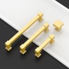 Asidrama 10 Pack 10 Inch(254mm) Brushed Gold Kitchen Cabinet Handles,