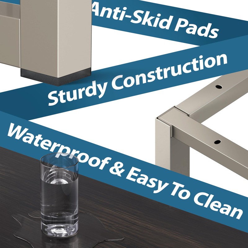 SHW Mission 48-Inch Home Office Computer Desk, Espresso