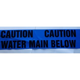 Ali's DIY Caution Water Main Below Warning Tape - 3 Metre Custom Cut Length