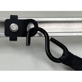 2 Truck Bed Rail Tie-Down Cleats w/ 2 Tie Down Straps Heavy Duty -150 lbs Load-Rated, Heavy-Gauge Steel - Non-Twist Brackets for Steady Positioning - Fits Toyota, Nissan Bed Rails - Gift Set for Men